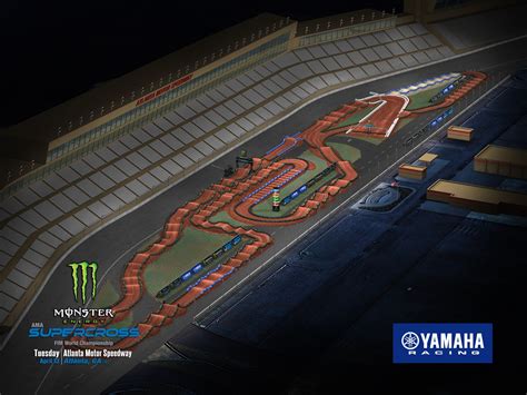 Atlanta Sx Yamaha Animated Track Map Dirtbike Rider