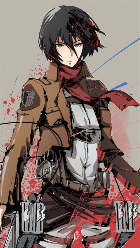 Mikasa Ackerman iPhone Wallpapers - Top Free Mikasa Ackerman iPhone ...