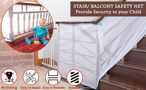 Safe O Kid® Baby Safety Net For Balcony Baby Protection Stairway