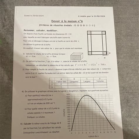 Jaurai Besoin Daide Pour Mon Dm De Math Svppp Merci Davance