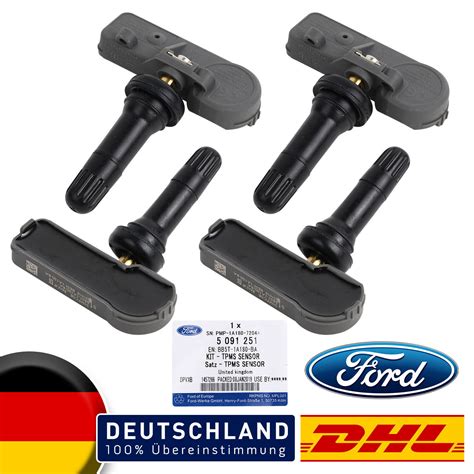 4x Original Reifendrucksensoren 4 Stück RDKS TPMS Ford Transit Custom