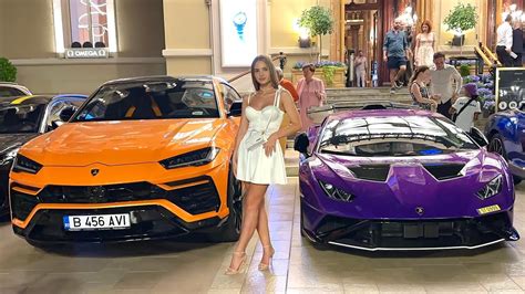 CARSPOTTING HOT SUPER MODEL BEST SUPER CARS IN MONACO Billionaire