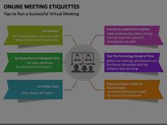 Online Meeting Etiquettes Powerpoint And Google Slides Template Ppt