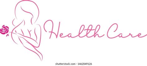 Vector Isolated Logo Pink Woman Naked Stock Vector Royalty Free