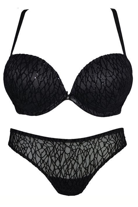 Set Lenjerie Intima Dama Lormar Intrecci 0065 Negru 65b Eu Emag Ro