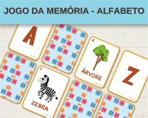 Jogo Da Memória Alfabeto Para Imprimir - 9