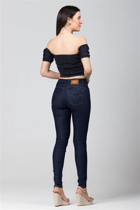 Blusinha Jeans Cropped Lastex BL2021455 Oxiblue Jeans