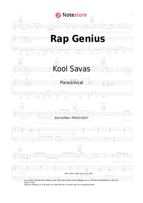 Rap Genius Piano Sheet Music And Voice Kool Savas Sido Samra In Note