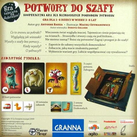 Potwory Do Szafy Granna Gra Kooperacyjna Dla Dzieci Sklep