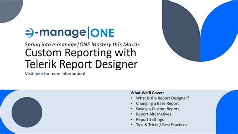 Live Webinar Custom Reporting With Telerik Report Designer YouTube