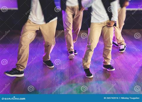 Group Of Hip Hop Dancers Performance On A Stage Modern Contemporary