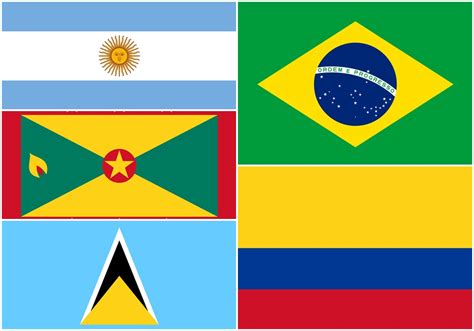 Banderas de los 35 países de América - Libretilla