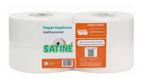 Papel Higiénico Institucional Satiné 4 Rollos De 350 Metros Cuotas