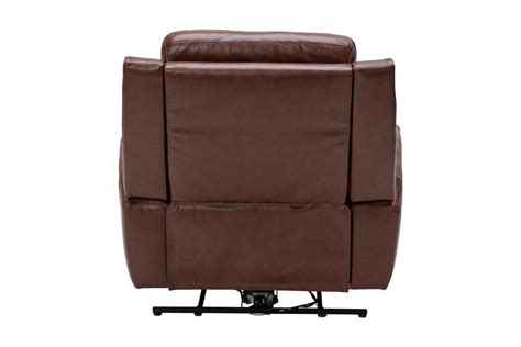 Scorpio Brown Dual Power Leather Recliner