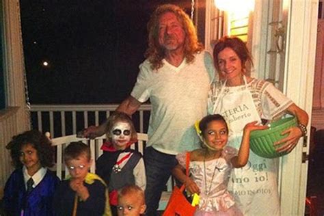 Robert Plant and his then girlfriend (and Band of Joy bandmate) Patty Griffin welcoming trick-or ...