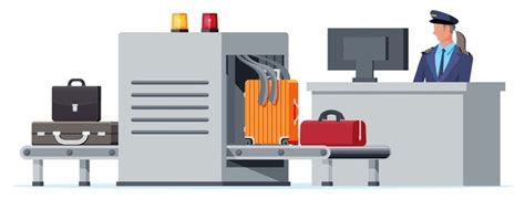Airport Security Scanner Icon Conveyor Belt: Over 293 Royalty-Free