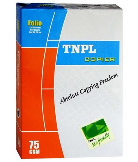 Tnpl A4 Copier Paper 75 Gsm Buy Online At Best Price In India Snapdeal