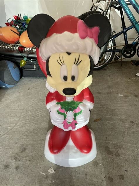 DISNEY 2019 MINNIE MOUSE CHRISTMAS LIGHTED BLOW MOLD 22 BY GEMMY NEW