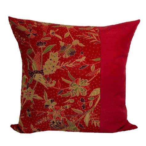 Decorative Throw Pillow Vintage Silk Japanese Kimono Obi