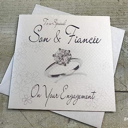 to A Special Son Fiancée On Your Engagement Handmade Engagement Card