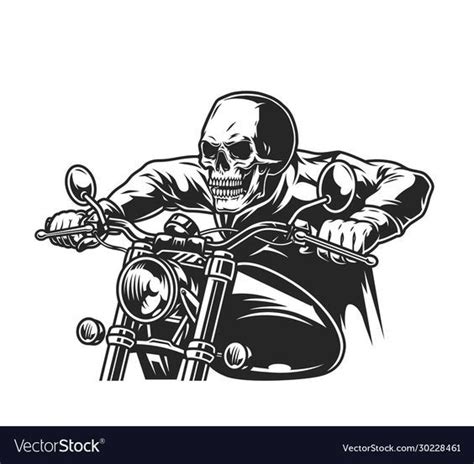 Moto Hell Motorcycle Illustration Motorcycle Drawing Skull Artwork