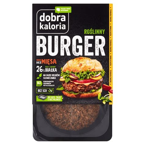 Dobra Kaloria Roślinny burger 170 g 2 sztuki promocja Makro Cash