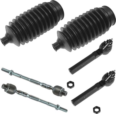 購入 6 Pc Steering Kit Gear Bellows Inner Outer Tie Rod Ends kochi ot