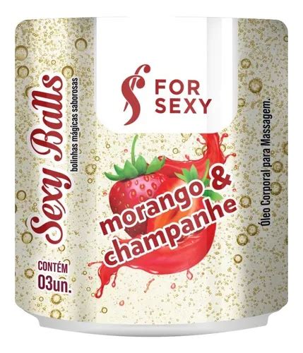 Hot Ball Bolinha Explosiva Comestível Morango Champanhe uni Sabor Morango Champanhe