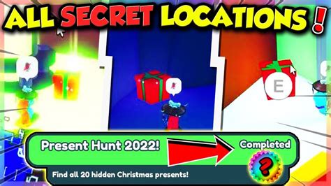 All Secret Present Locations In Pet Simulator X Roblox Youtube