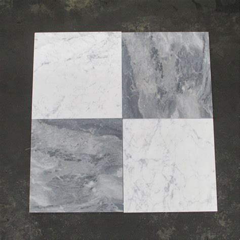 Bardiglio Gray Marble X Tile Honed White Marble Bathrooms White