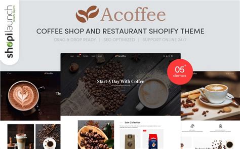 V10 Acoffee Coffee Shop And Restaurant Shopify Theme Template