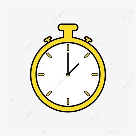 Simple Yellow Stopwatch Stopwatch Stopwatch Icon Yellow Png And