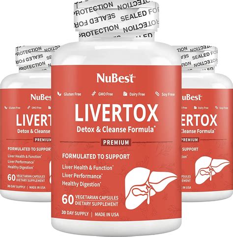 Buy Nubest Livertox Premium Liver Health Formula Liver Cleanse Detox And Repair With Milk