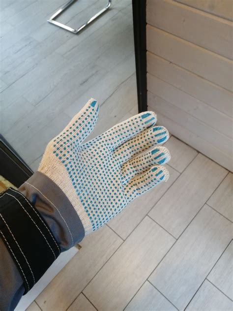 Перчатки х/б 4 нити с ПВХ покрытием белые 9 (L) — купить в Санкт ...