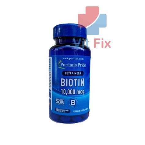 Jual Puritan Pride Biotin 10 000 Mcg 100 Softgels Shopee Indonesia