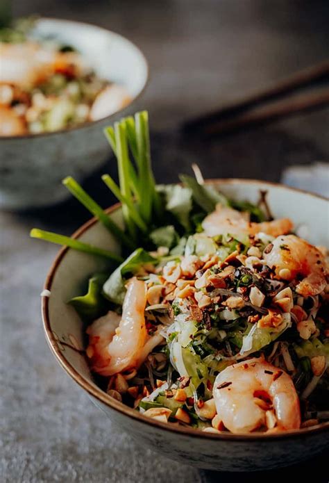 Vietnamesischer Glasnudelsalat Mit Garnelen Rezept Glasnudeln