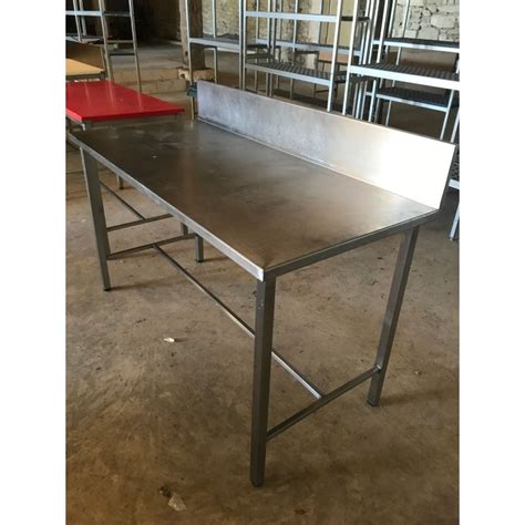 Table Inox Avec Dosseret X Cm Occasion