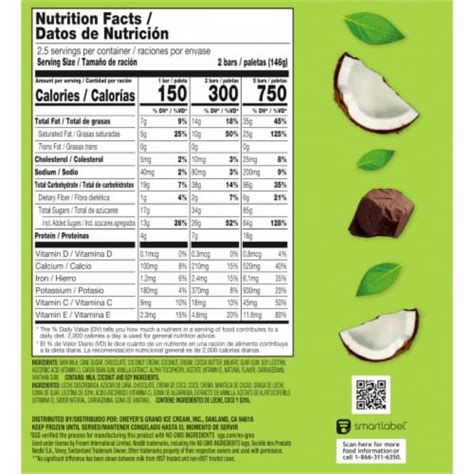 Outshine® Creamy Coconut 1 2 Dipped In Dark Chocolate Fruit And Dairy