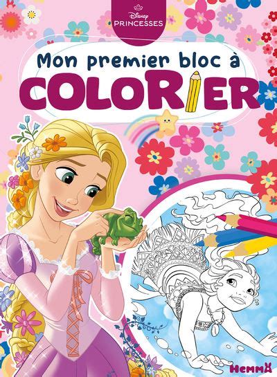 Disney Princesses Mon premier bloc à colorier Raiponce et Vaiana