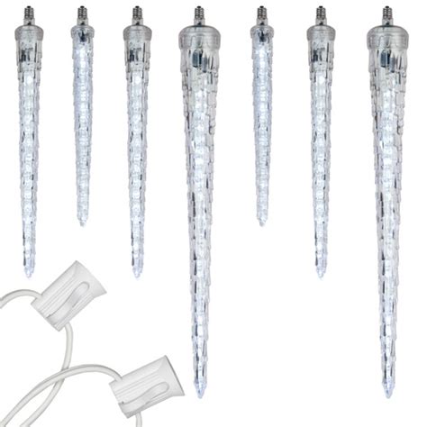 Christmas Lights C7 Cool White Falling Icicle Commercial Led