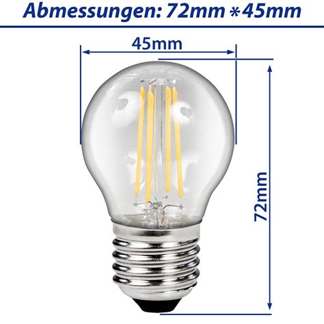 LED Birne E27 4W 510lm neutralweiß Filament kabika de