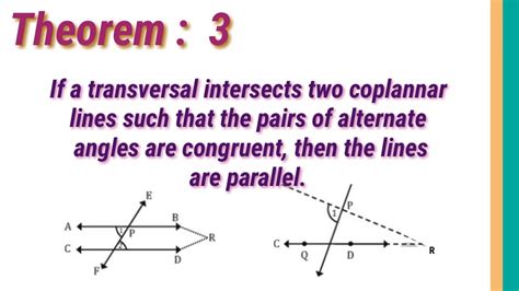 Theorem 3 Parallel Lines Youtube