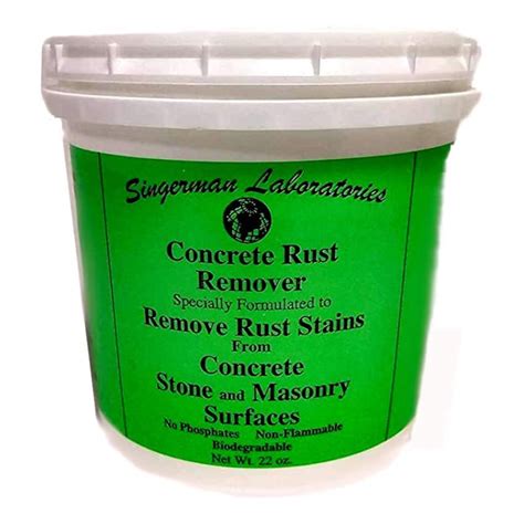 Singerman Laboratories Rust Remover for Concrete - Ortmann Concrete