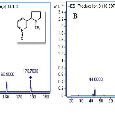 Full Scan Product Ion Mass Spectra Of Precursor Ions Having A M Z Of