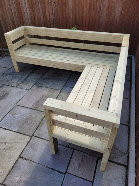 Diy outdoor corner benches – Artofit