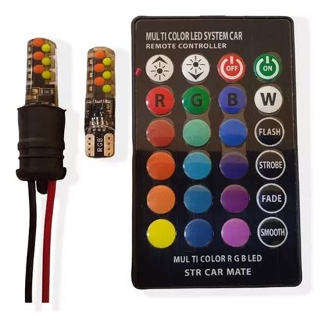 Par Focos Pellizco Led Colores Multifuncional Con Control Mercadolibre