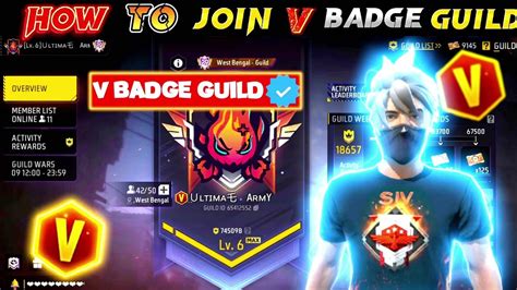 How To Join V Badge Guild V Badge Guild Kayshe Join Kare Youtube