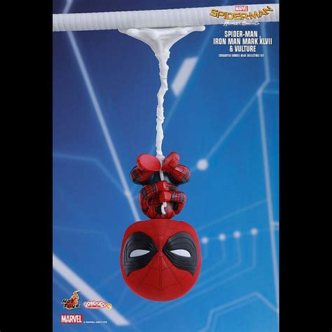 Hot Toys Spider Man Iron Man Mark Vulture Cosbaby S Bobble Head Collectible Set