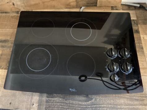 WHIRLPOOL GOLD Schott CERAN 30" ELECTRIC COOKTOP BLACK WHITE ...