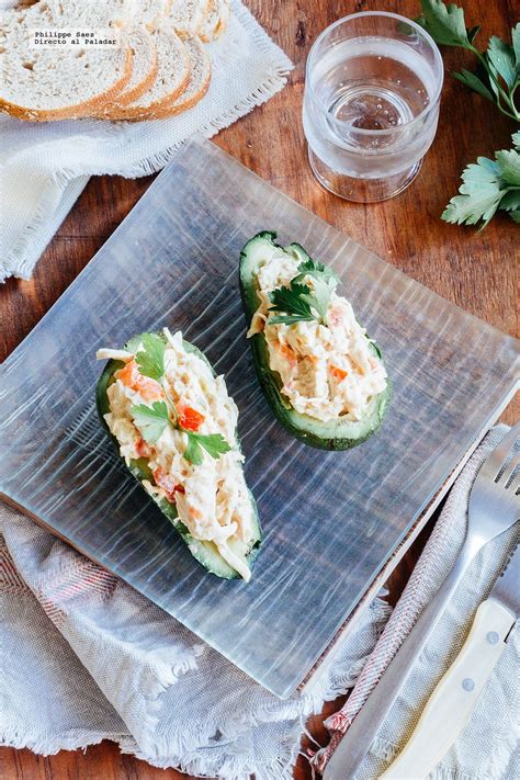 Aguacate Relleno De Ensalada De Pollo Receta Confotograf As Del Paso A